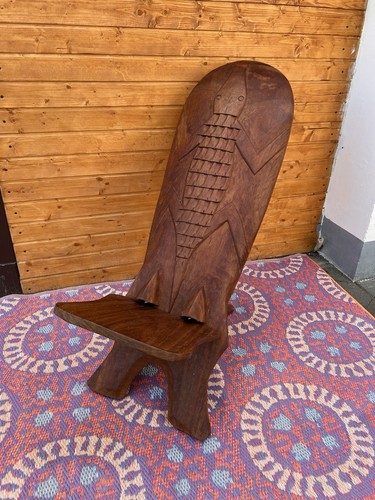 Hand carved african chair - hand,