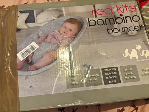 Red kite bambino bouncer grey - red,