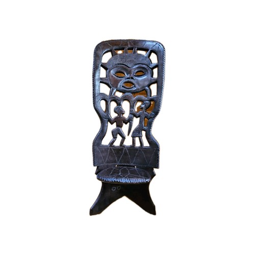 African hand carved palaver - ,