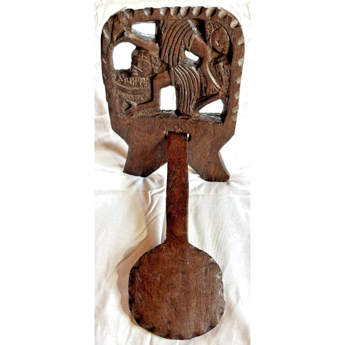 Vintage african birthing chair - african,