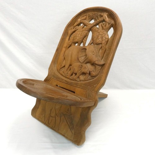 African birthing chair wooden - african,