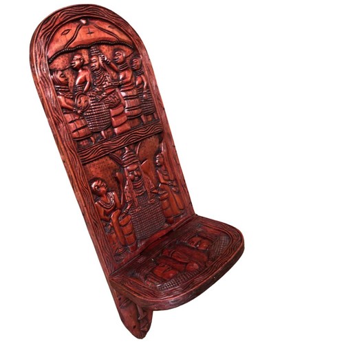 African birthing chair carved - birthing,