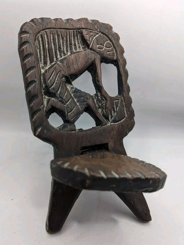 Vintage miniature hand carved - hand,