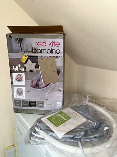 Red kite bambino baby bouncer - red,